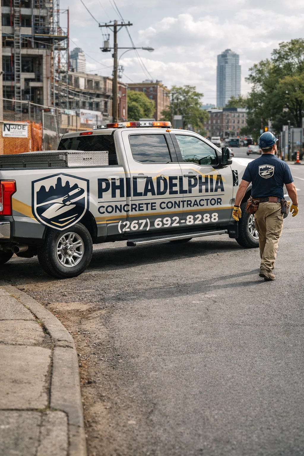 Philadelphia Concrete Contractor - Branded Van 2